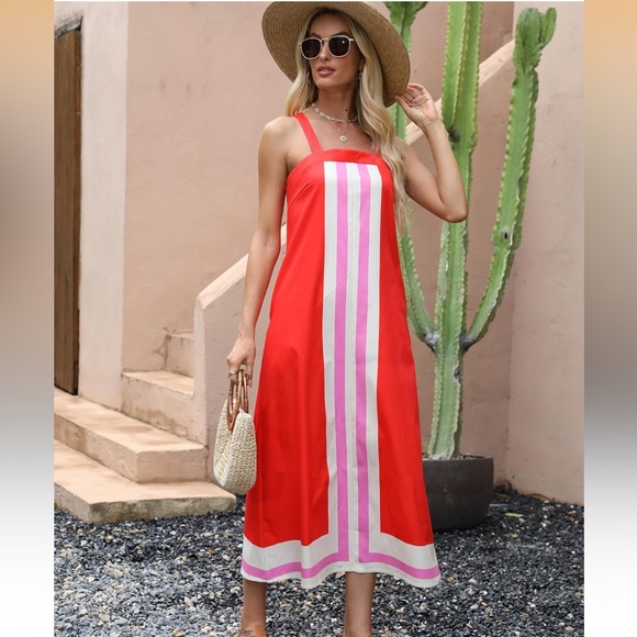 Amazon Other - Striped Maxi Beach Cover Up